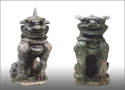 瓦焼狛犬